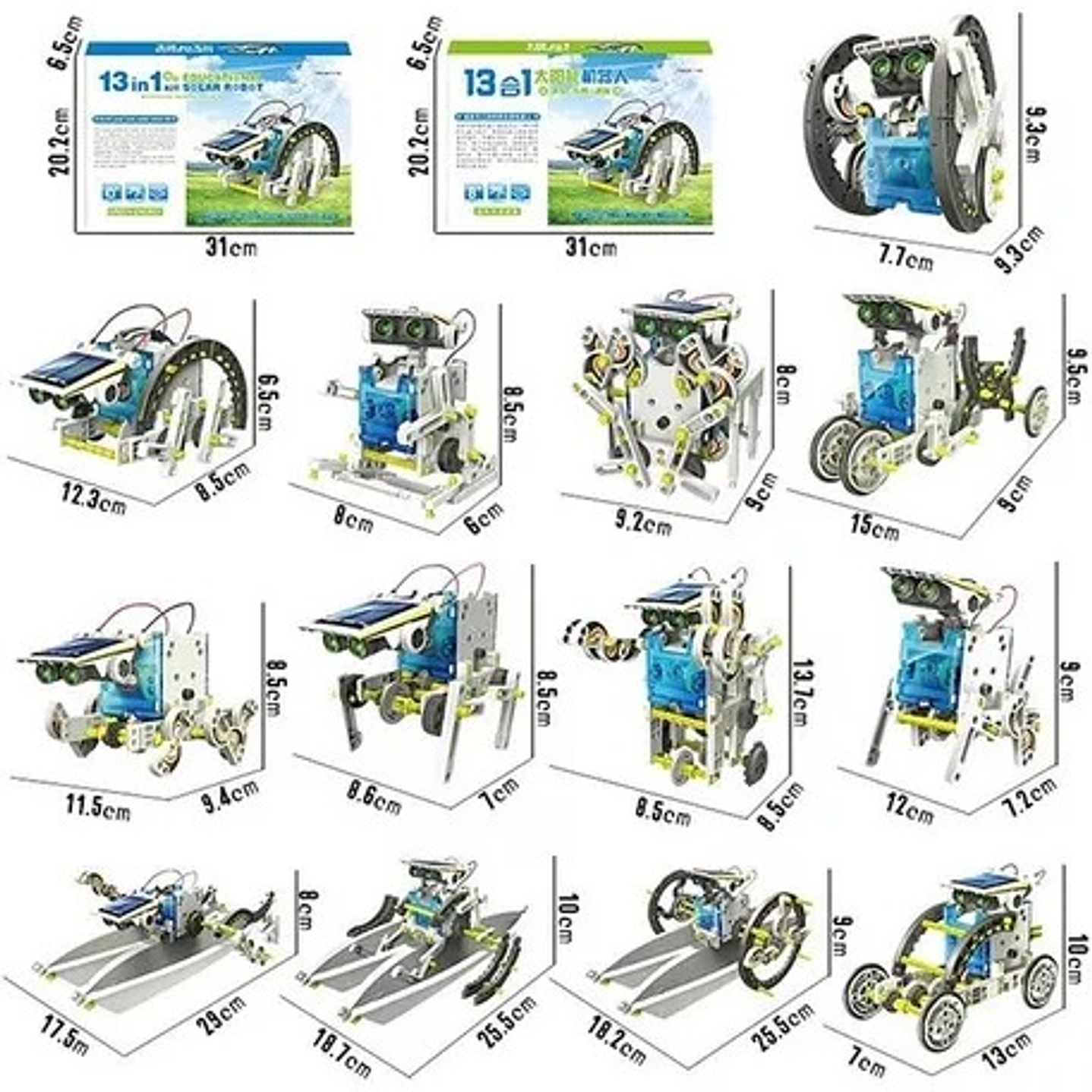 KIT ROBOT EDUCATIVO 13 EN 1 3