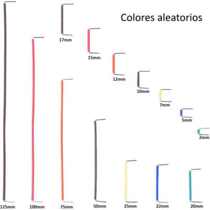 KIT DE 560 CABLES ALAMBRE ESTAÑADO PARA PUENTEAR EN CAJA TRANSPARENTE 2