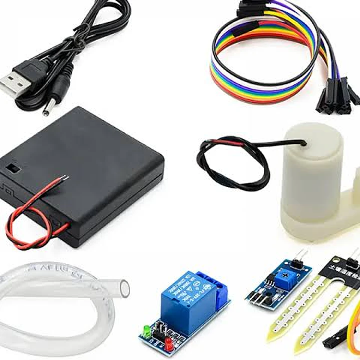 KIT DE RIEGO AUTOMATICO DIY CON SENSOR HUMEDAD DE SUELO 1