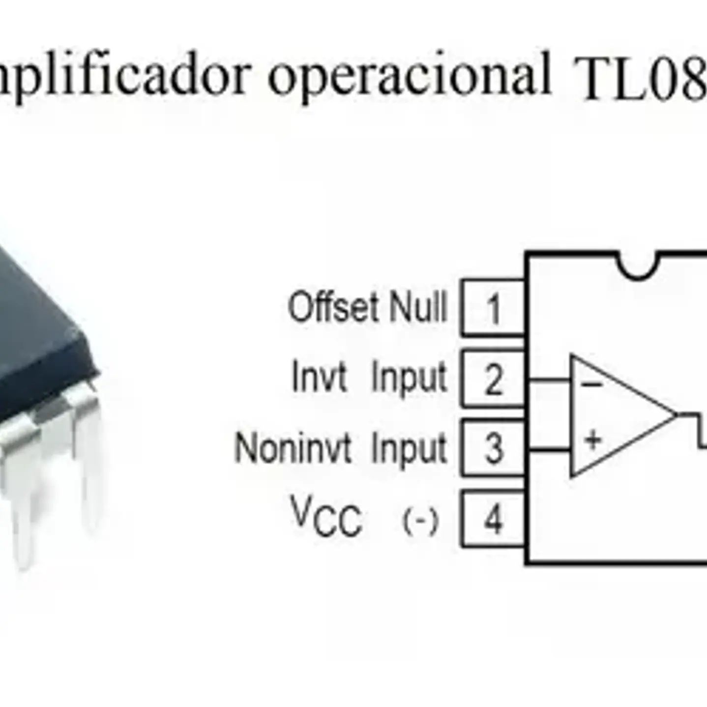 TL081 (1) AMPLIFICADOR OPERACIONAL CON AJUSTE DE OFFSET CON FUENTE DUAL  1