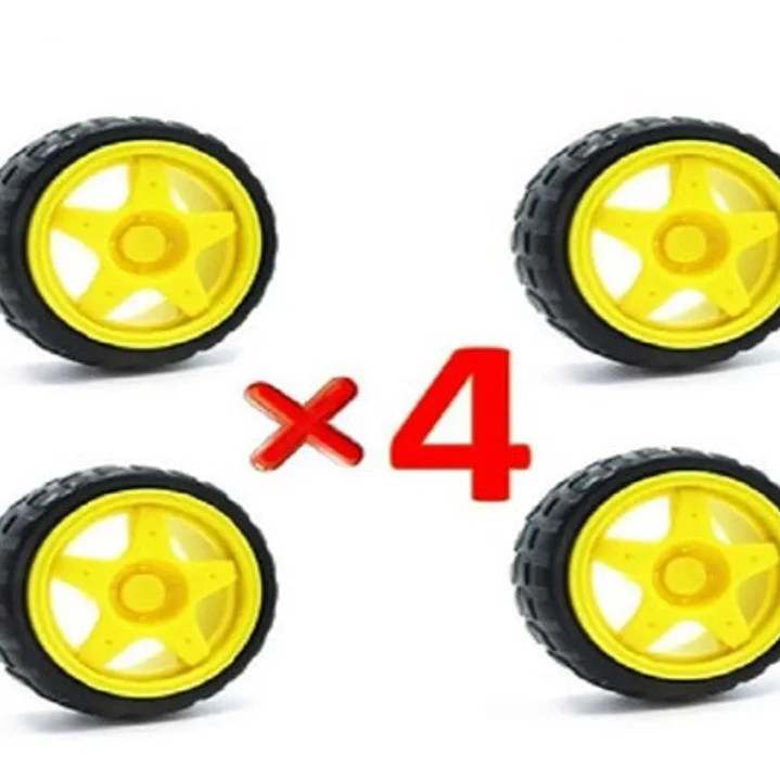 Set de 4 Llantas Para Robotica 65mm  1