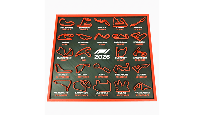 Calendario Formula 1 Año 2026 2