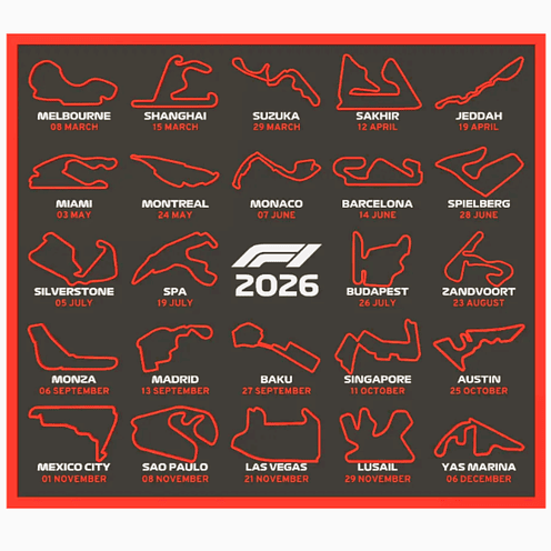 Calendario Formula 1 2026 1
