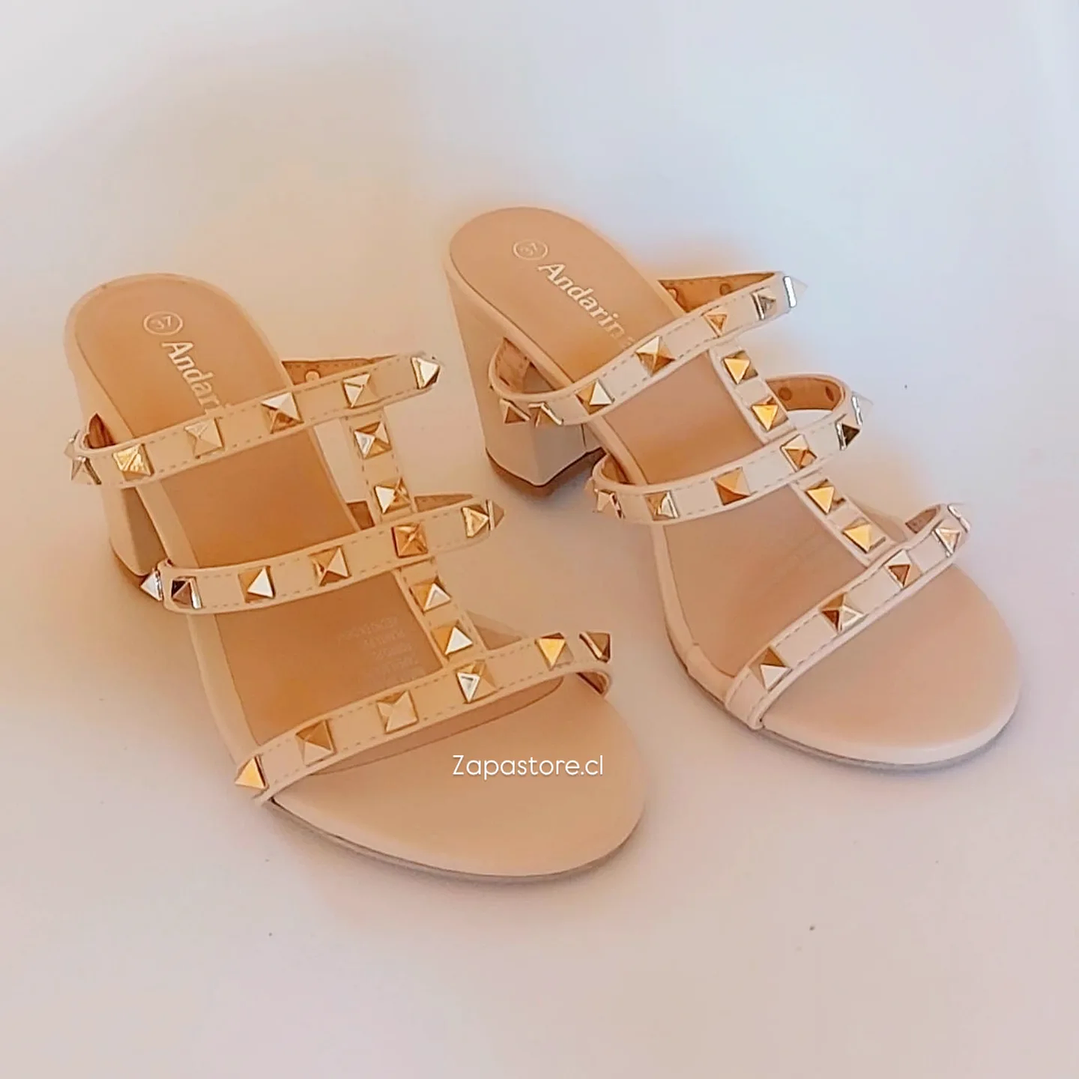 Sandalias Tachitas beige 3