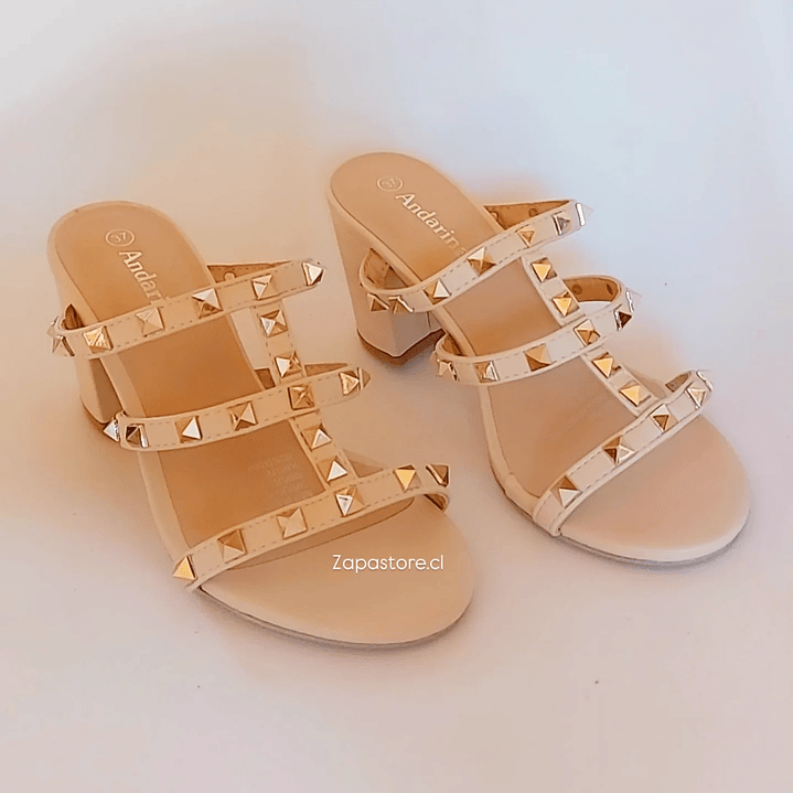 Sandalias Tachitas beige 3