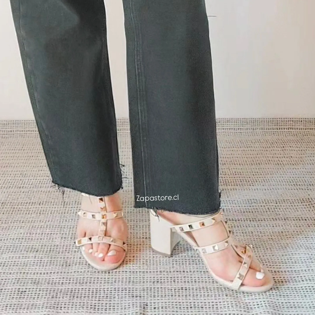 Sandalias Tachitas beige 2
