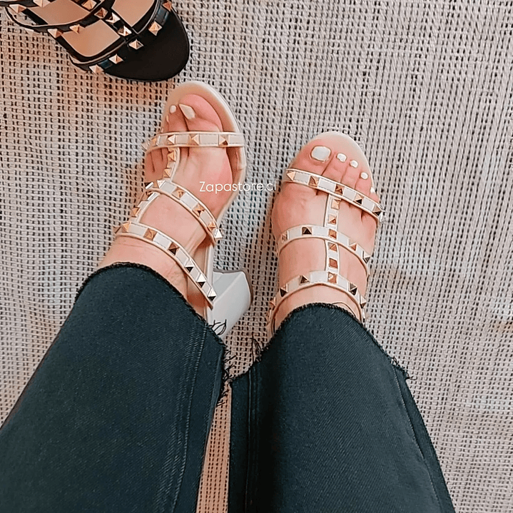 Sandalias Tachitas beige 6