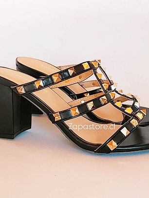 Sandalias Tachitas Negro