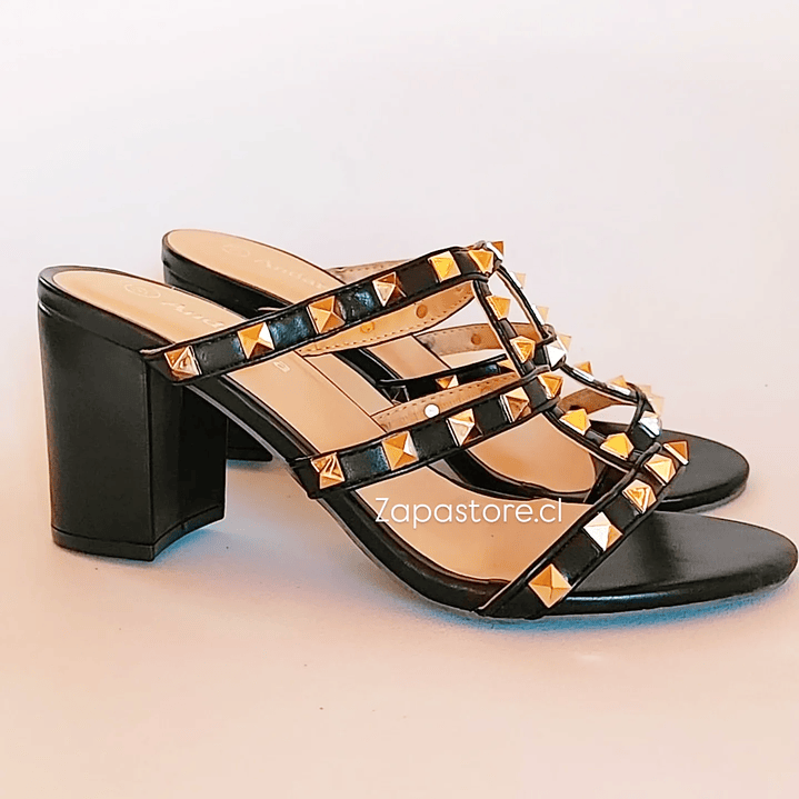 Sandalias Tachitas Negro 1