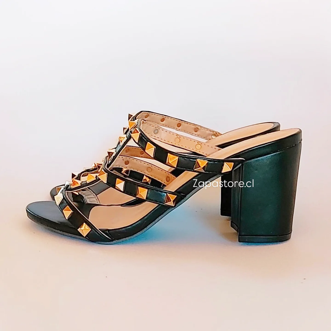 Sandalias Tachitas Negro 5