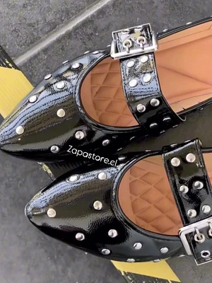 ballerina tachitas negro