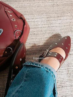 Bellerina tachas Burdeo