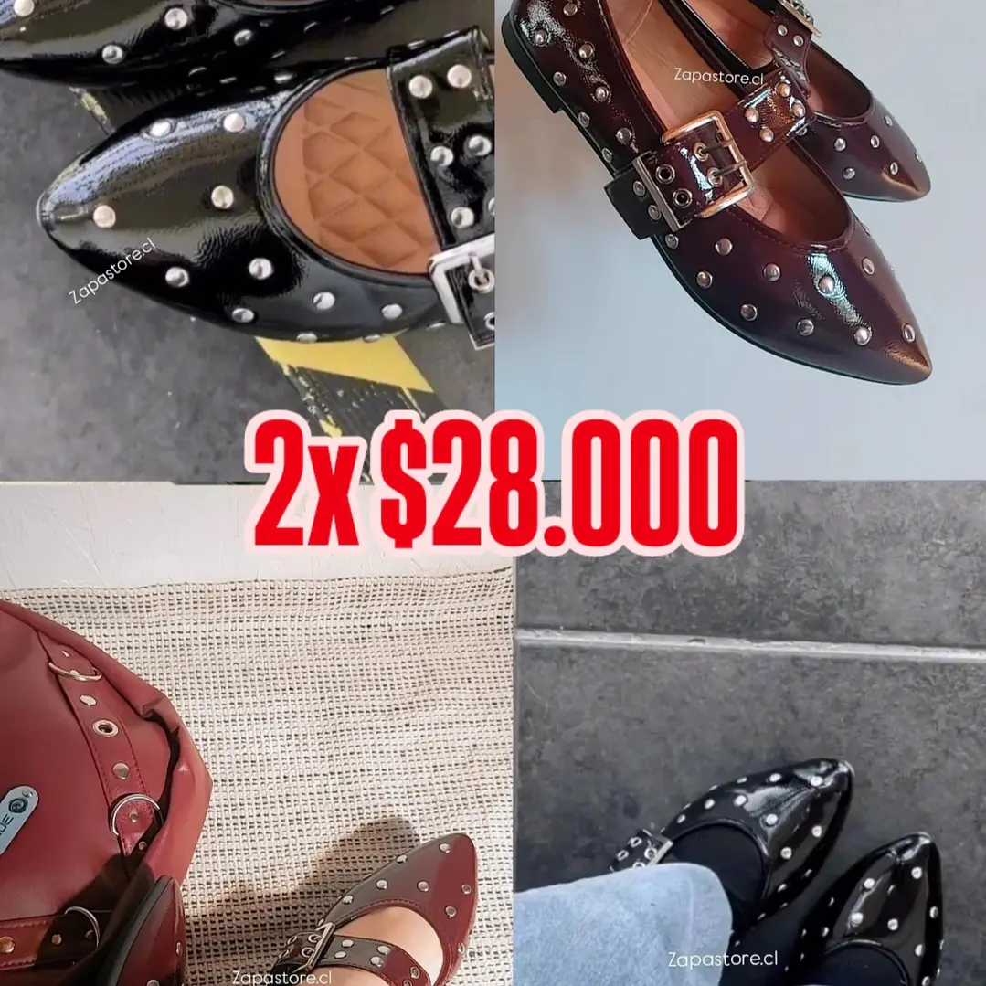 Bellerina tachas Burdeo 5