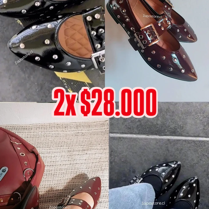 Bellerina tachas Burdeo 5