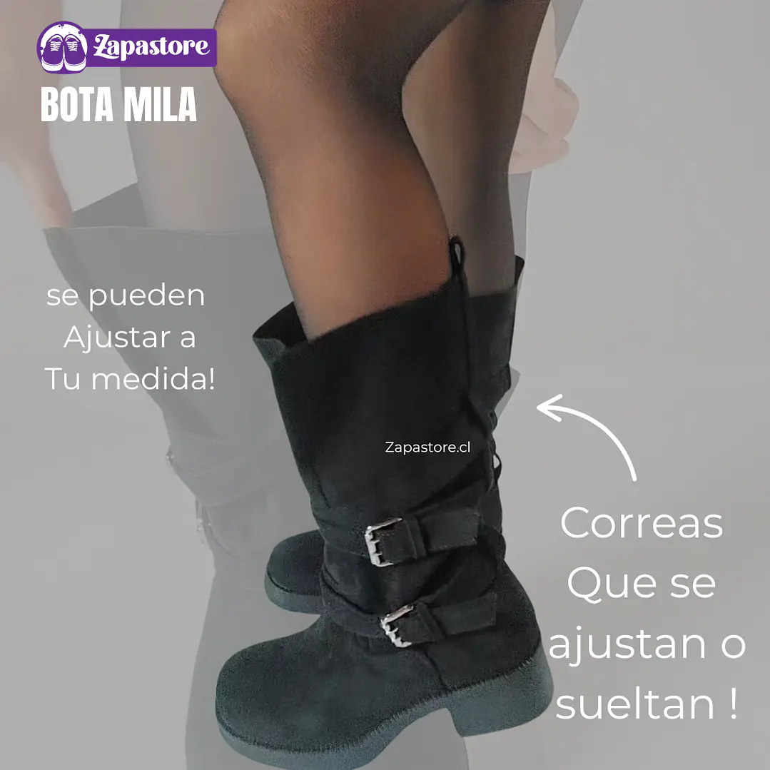 Bota Mila neg (Botas Ajustables) 3