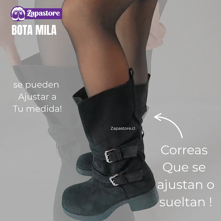 Bota Mila neg (Botas Ajustables) 3