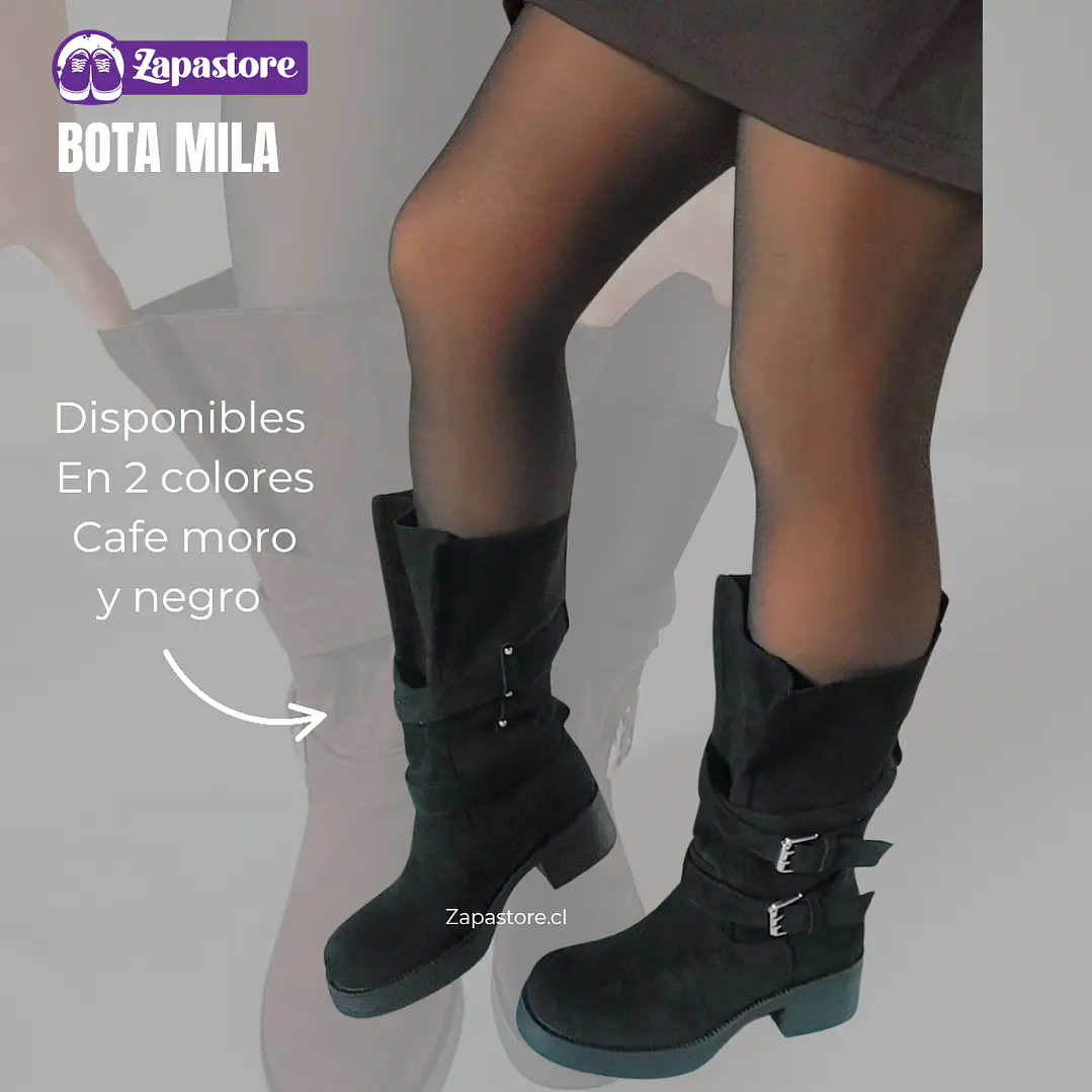 Bota Mila neg (Botas Ajustables) 4
