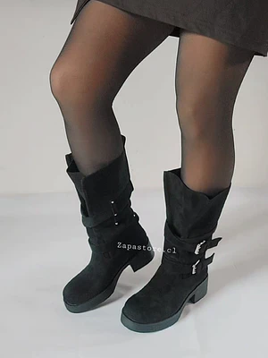 Bota Mila neg (Botas Ajustables)