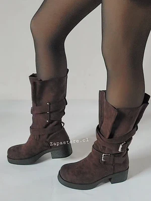 Bota Mila Café  (Botas Ajustables)