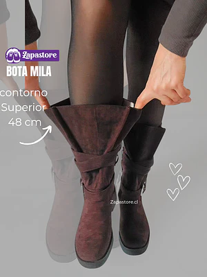 Bota Mila Café  (Botas Ajustables)