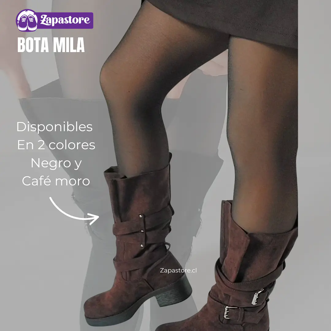Bota Mila Café  (Botas Ajustables) 5