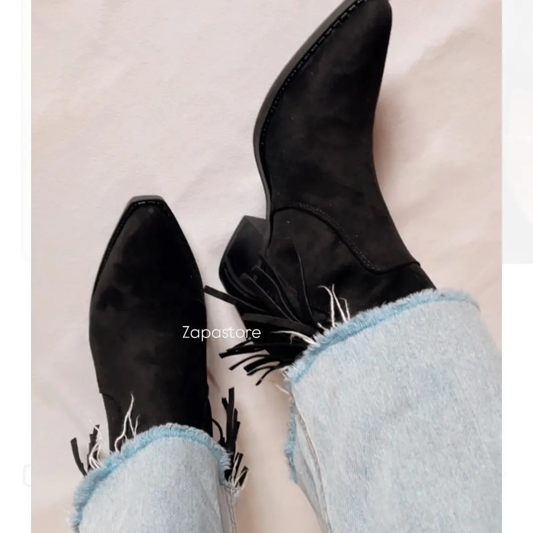 BOTIN FLECOS NEGRO 1