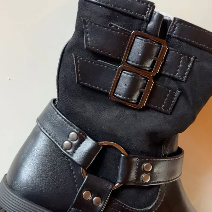 Botin biker negro 2