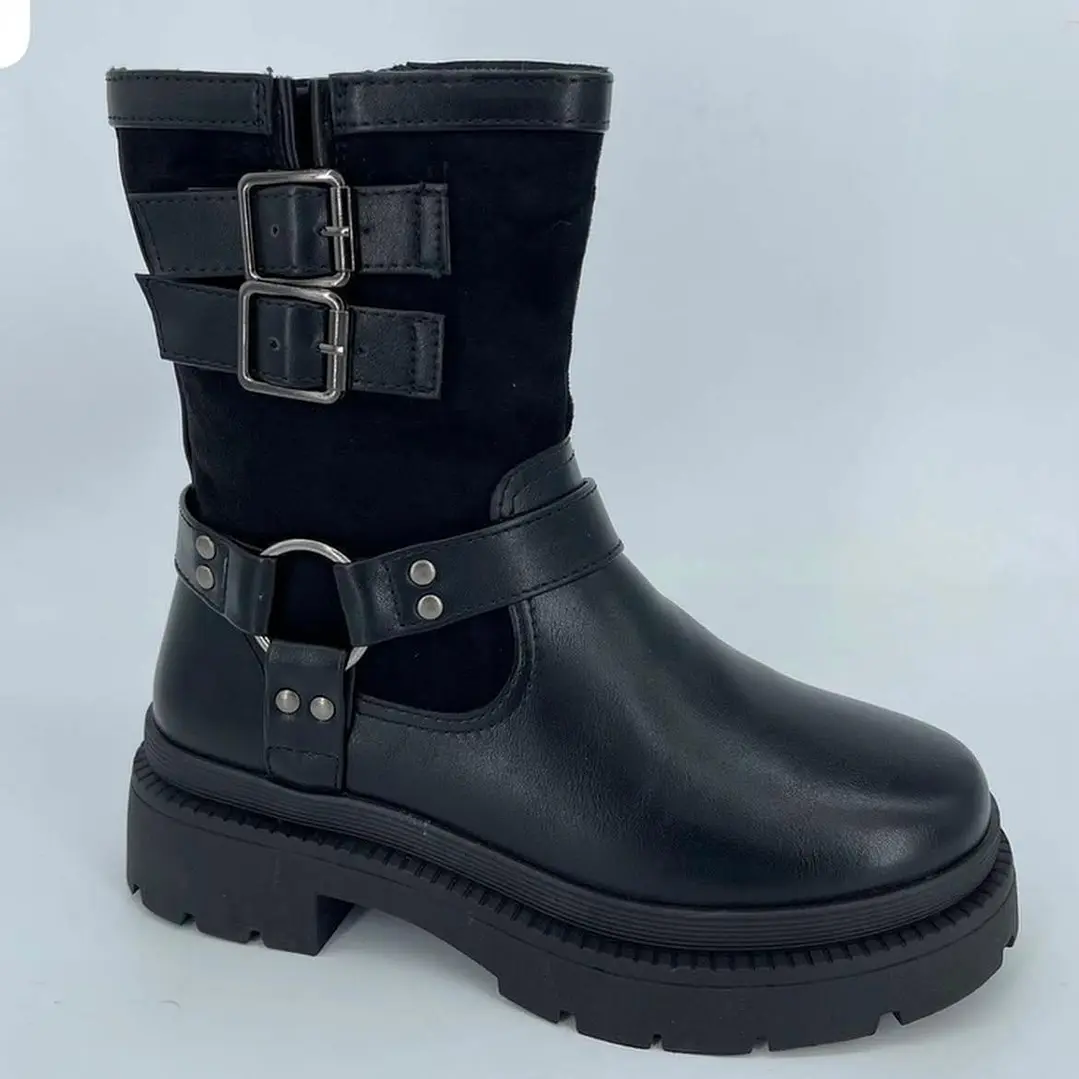 Botin biker negro 3