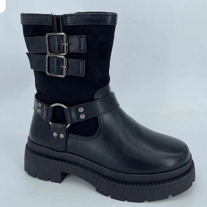 Botin biker negro 3