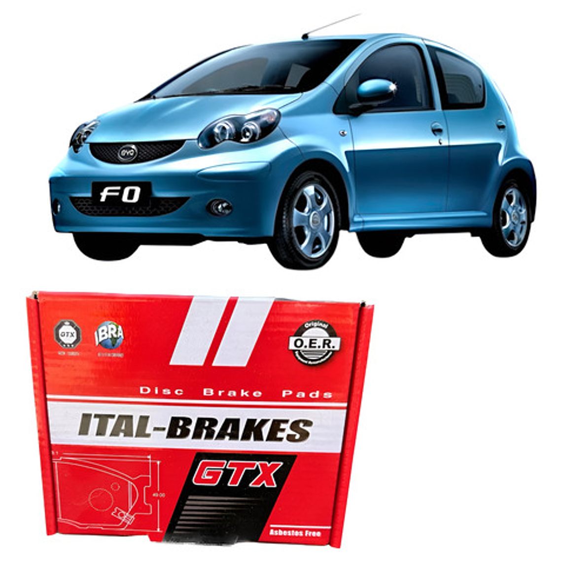 Byd F0 Pastillas De Freno Gtx Delanteras 1