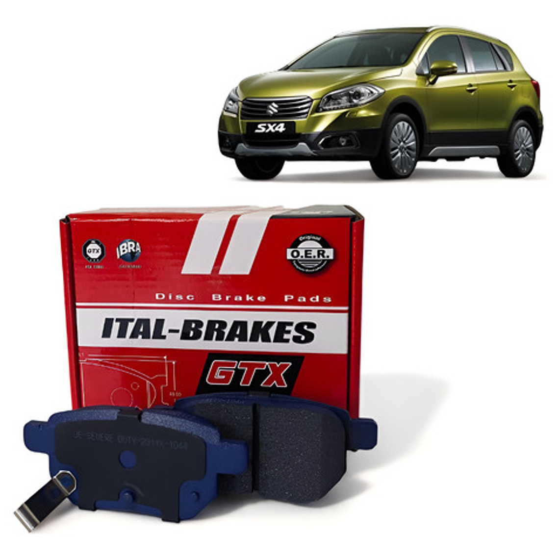 Pastillas Freno Traseras Gtx Suzuki Sx4 S-cross 1.6 2013+ 1