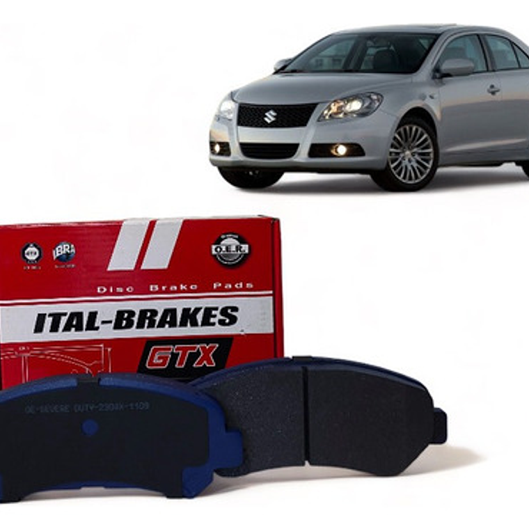 Pastillas Freno Delanteras Gtx Suzuki Kizashi 2010+ 1