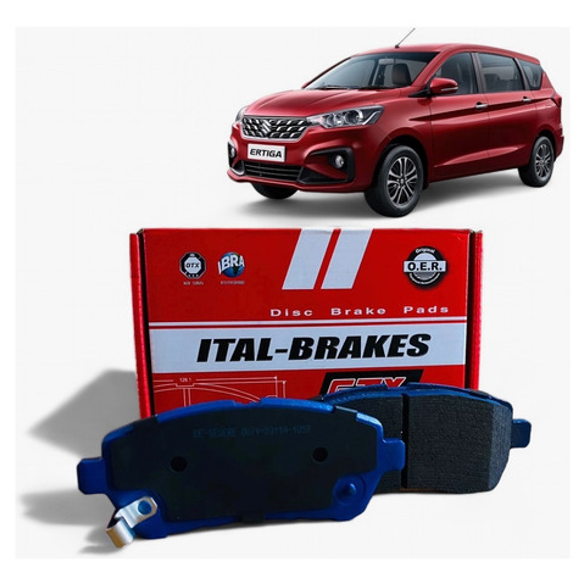 Pastillas Freno Delanteras Gtx Suzuki Ertiga 2012-2018 1