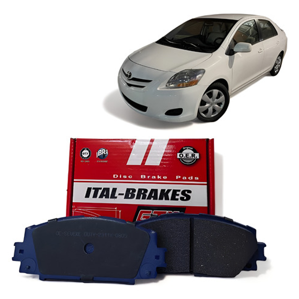 Pastillas De Frenos Delantera Toyota Yaris 1.5 Xli 2006-2013 1