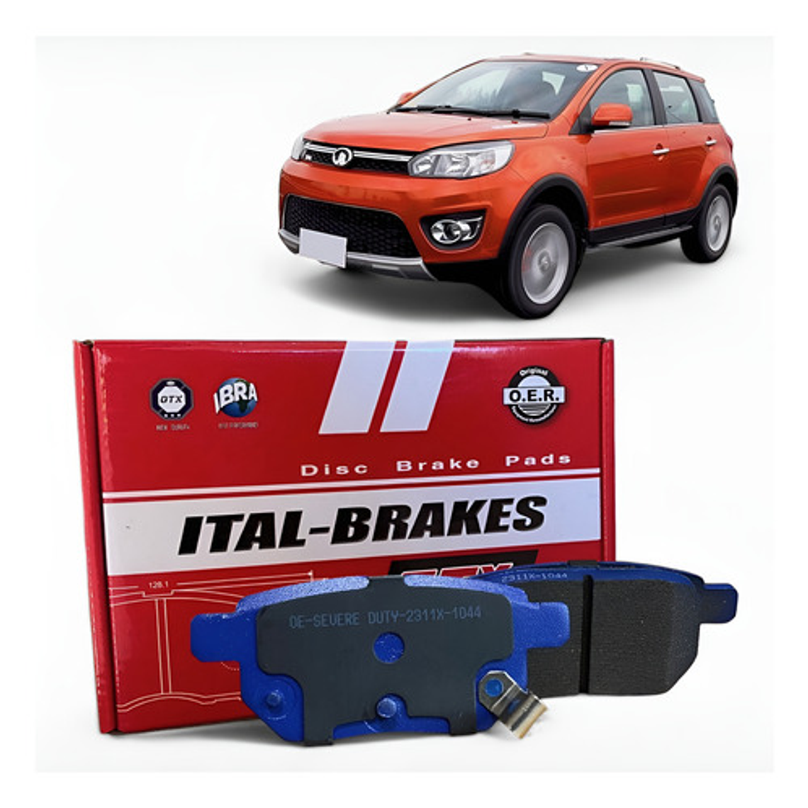 Pastillas De Frenos Traseras Gtx Great Wall M4 2014-2019 1