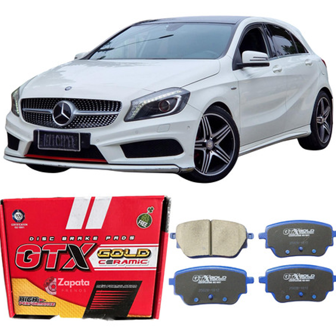 Pastillas Freno Traseras Ceramicas Mercedes A250 A35 W177  1