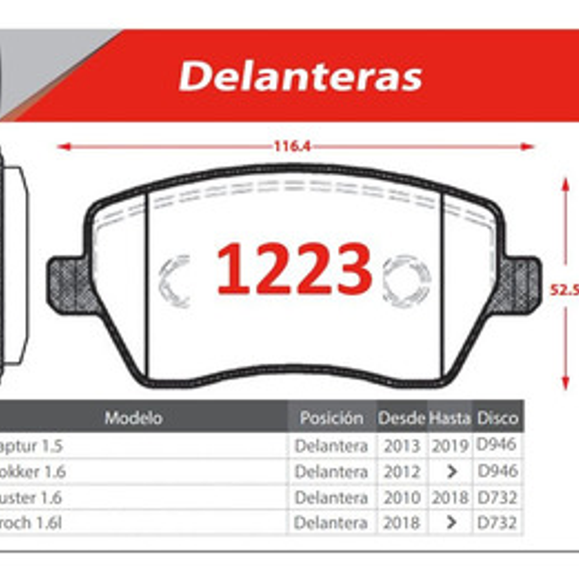 Pastilla De Freno Delantera Renault Clio Iv 0.9 2015-2020 4