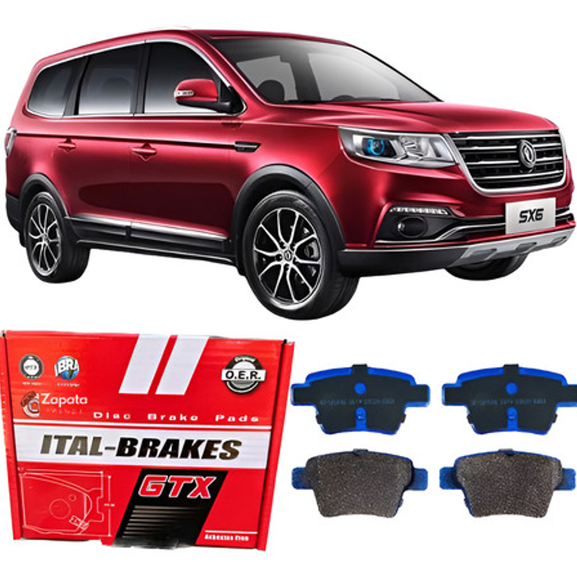 Pastillas De Frenos Traseras Dfm Joyear Sx6 2.0 2018-2020 1