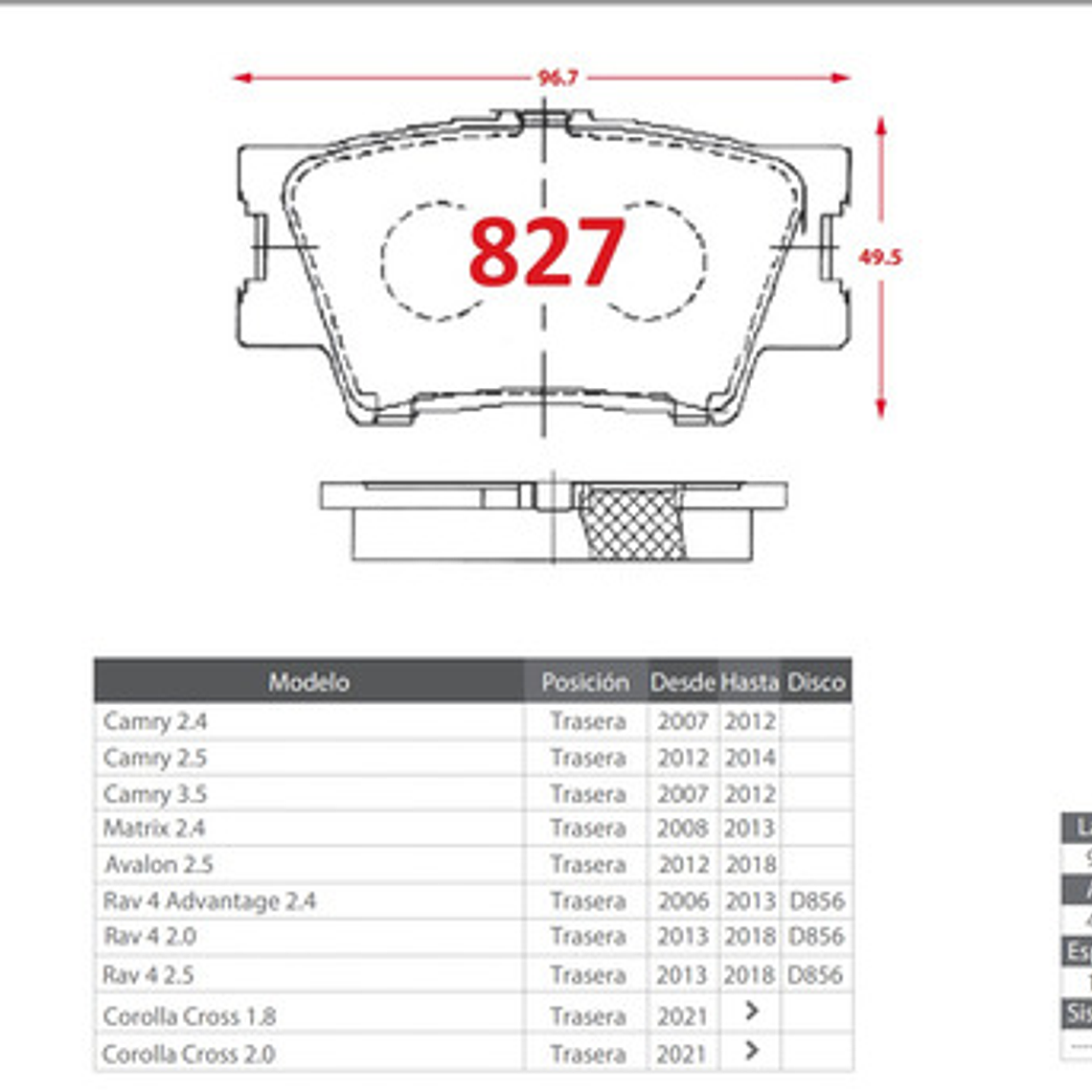 Pastillas Freno Del + Tra Ceramica Toyota Rav4 2014-2020 5
