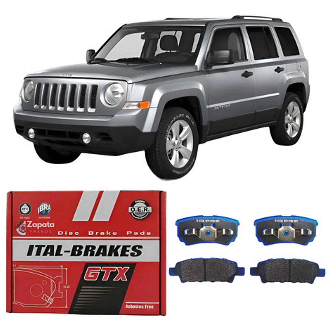 Pastillas De Frenos Traseras Jeep Patriot 2007-2014 1