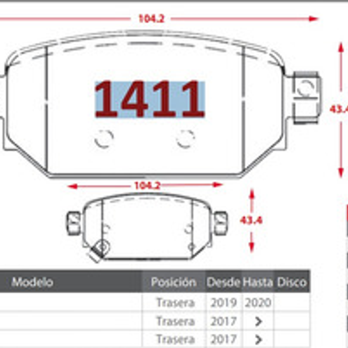 Pastillas De Freno Traseras Mazda 3 2017 + 3