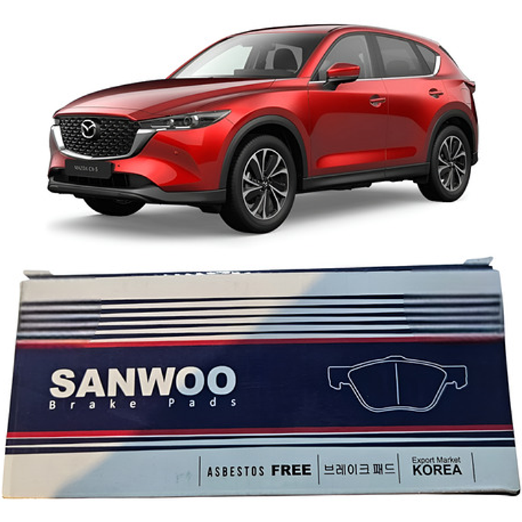 Pastillas De Freno Mazda Cx5 2013-2023 Sanwoo Envio Gratis 1