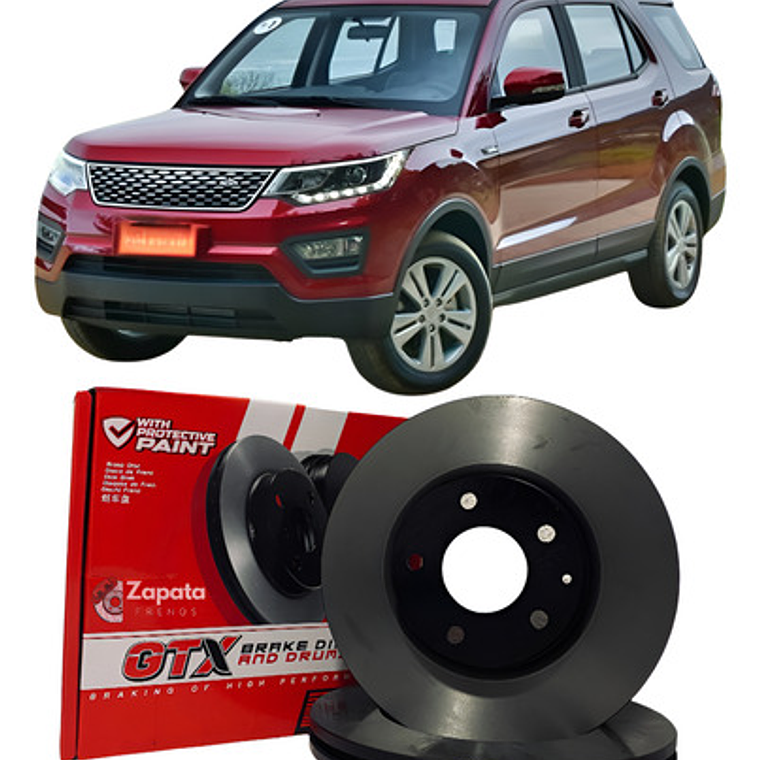 Par Discos Freno Traseros Changan Cx70 Año 2017+ 1