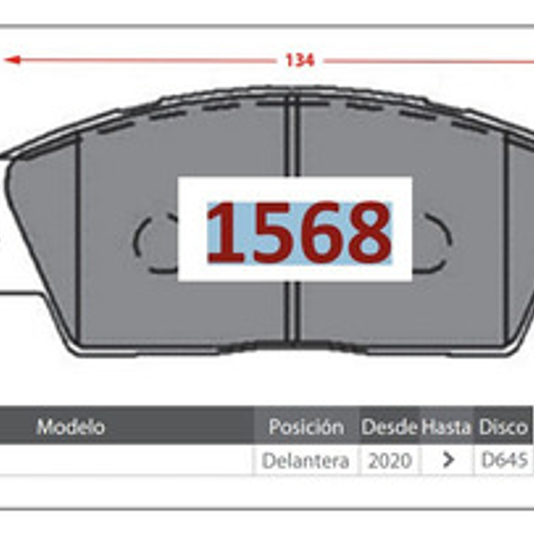 Pastillas Freno Delanteras Gtx Kia Sonet 2020+ 3