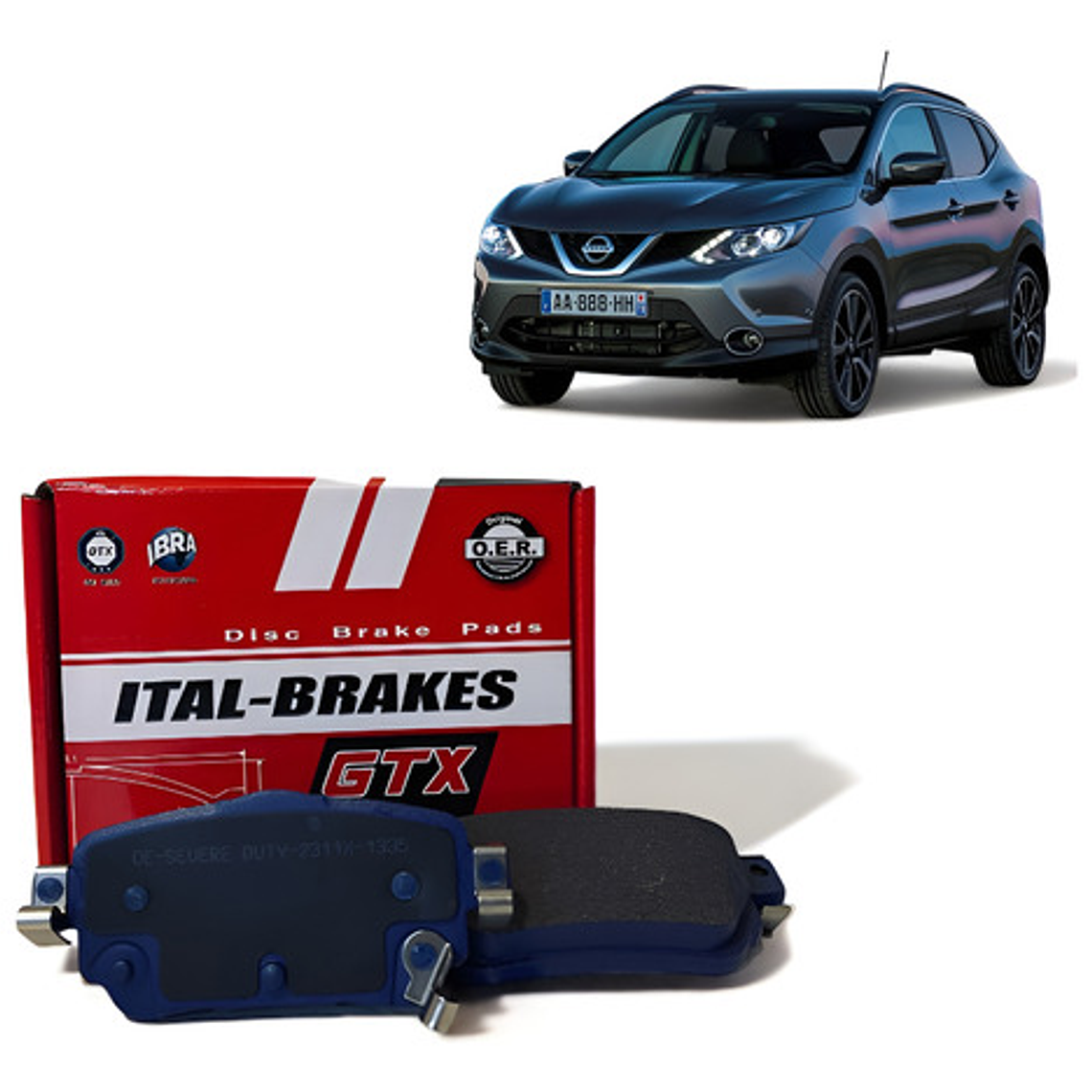 Pastillas De Frenos Traseras Nissan Qashqai Ii 2015-2019 1