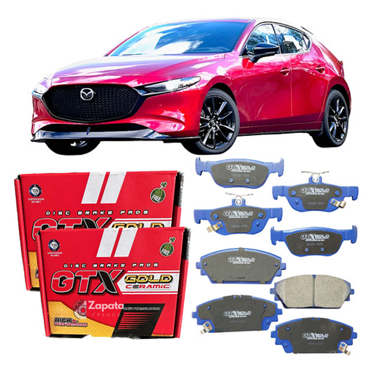 Pastillas Freno Delant+tras Mazda 3 Ceramicas 2018+ 1
