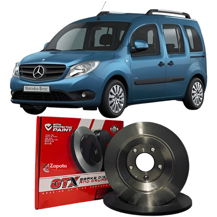 Discos Freno Traseros Gtx Mercedes Benz Citan 2012+ 1