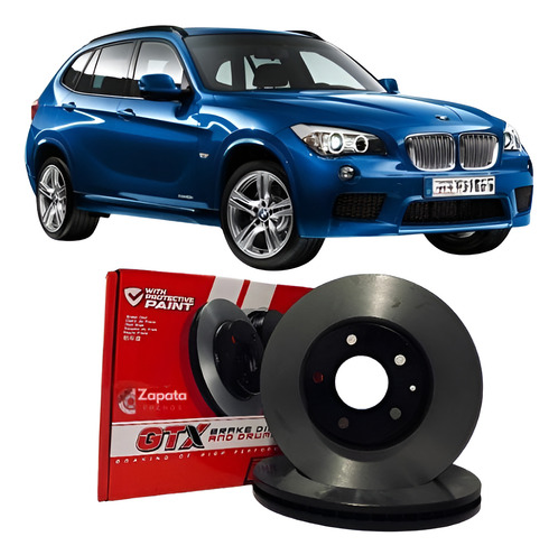 Discos Freno Delanteros Gtx Para Bmw X1 Año 2009-2015 1