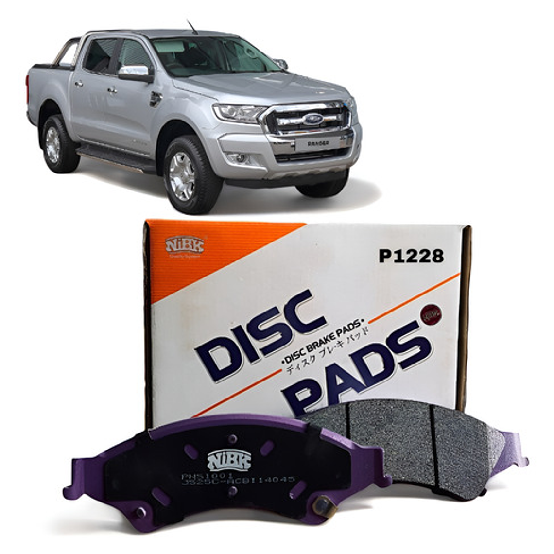 Pastillas Freno Delanteras Mazda New Bt-50 2.2 Marca Nibk 1