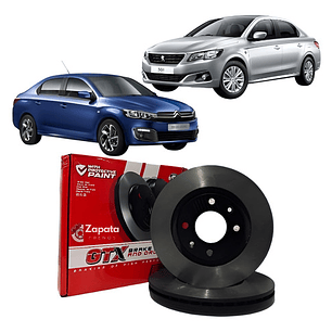 Discos De Freno Gtx Delanteros Para Peugeot 301